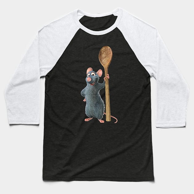 chef ratatouille Baseball T-Shirt by Kevan Hom